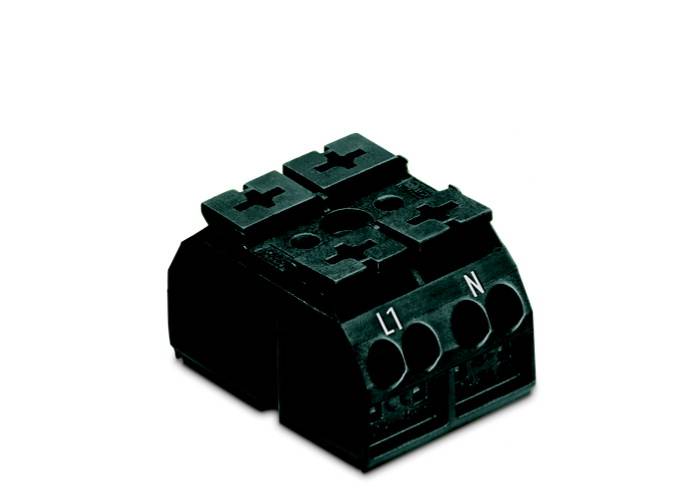 WAGO 862-1552/999-950 Geräteanschlussklemme Federklemme Schwarz 500St.