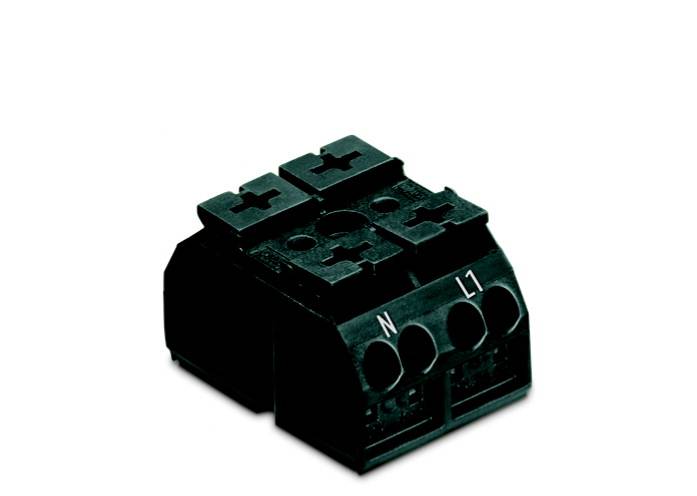 WAGO 862-2562 Geräteanschlussklemme Federklemme Schwarz 500St.