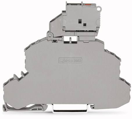 WAGO 2002-2611/1000-541 Doppelstock-Sicherungsklemme 6.20 mm Zugfeder Grau 25 St.