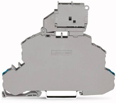 WAGO 2002-2612 Doppelstock-Sicherungsklemme 6.20mm Zugfeder Belegung: N, L Grau 25St.