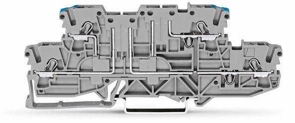 WAGO 2002-2963 Doppelstock-Basisklemme 5.20 mm Zugfeder Belegung: L, N Grau 50 St.