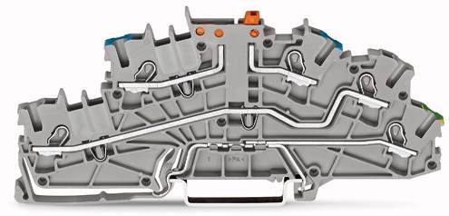 WAGO 2003-6641 Installationsetagenklemme 5.20mm Zugfeder Belegung: NT, L, PE Grau 50St.
