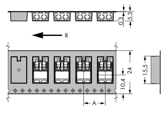 WAGO 2060-473/998-404 Federkraftklemmblock 0.75mm² Polzahl 3 Schwarz 750St.