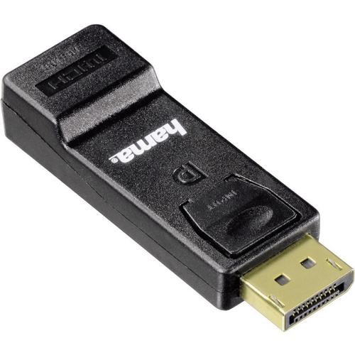 Adaptateur DisplayPort, HDMI Hama 00054586 [1x DisplayPort mâle - 1x HDMI femelle] noir