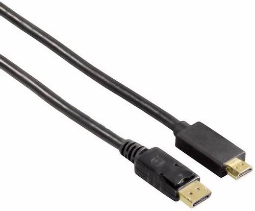 DisplayPort / HDMI Anschlusskabel 1.80m vergoldete Steckkontakte Schwarz [1x DisplayPort Stecke