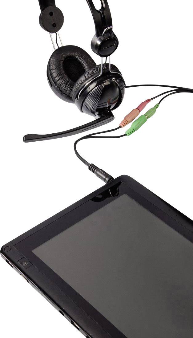 Hama 54573 Klinke Audio Anschlusskabel [1x Klinkenstecker 3.5 mm - 2x Klinkenbuchse 3.5 mm] 10.00 cm Schwarz