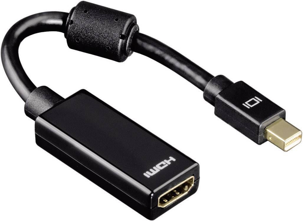 Hama 54560 DisplayPort / HDMI Adapter [1x Mini-DisplayPort Stecker - 1x HDMI-Buchse] Schwarz 10.00