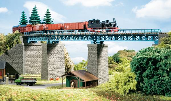 Auhagen 13325 TT Stahlbrücke 1gleisig Universell (L x B x H) 450 x 65 x 128mm