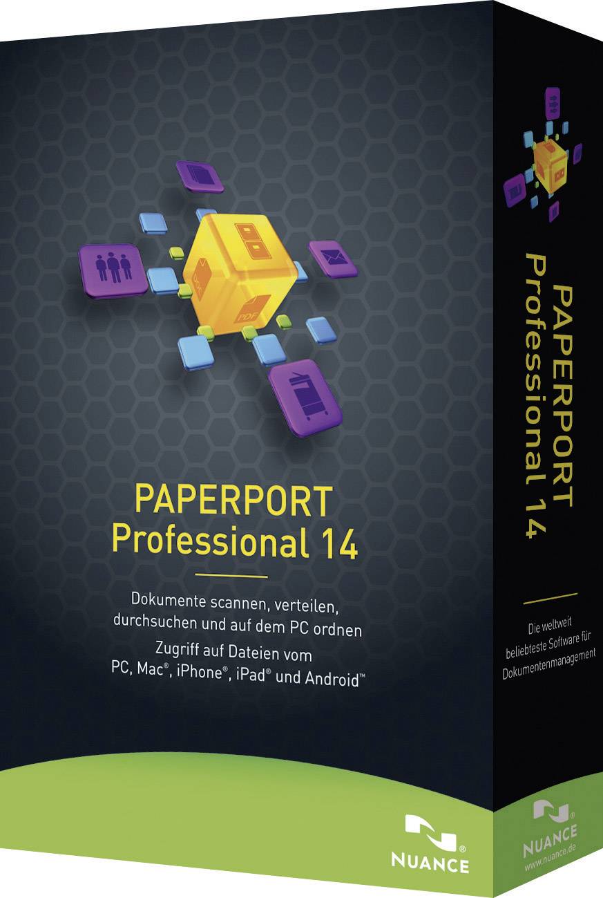 Nuance PaperPort Professional 14, Full Box, Win, CD, DE   Digitalisierungs-Software