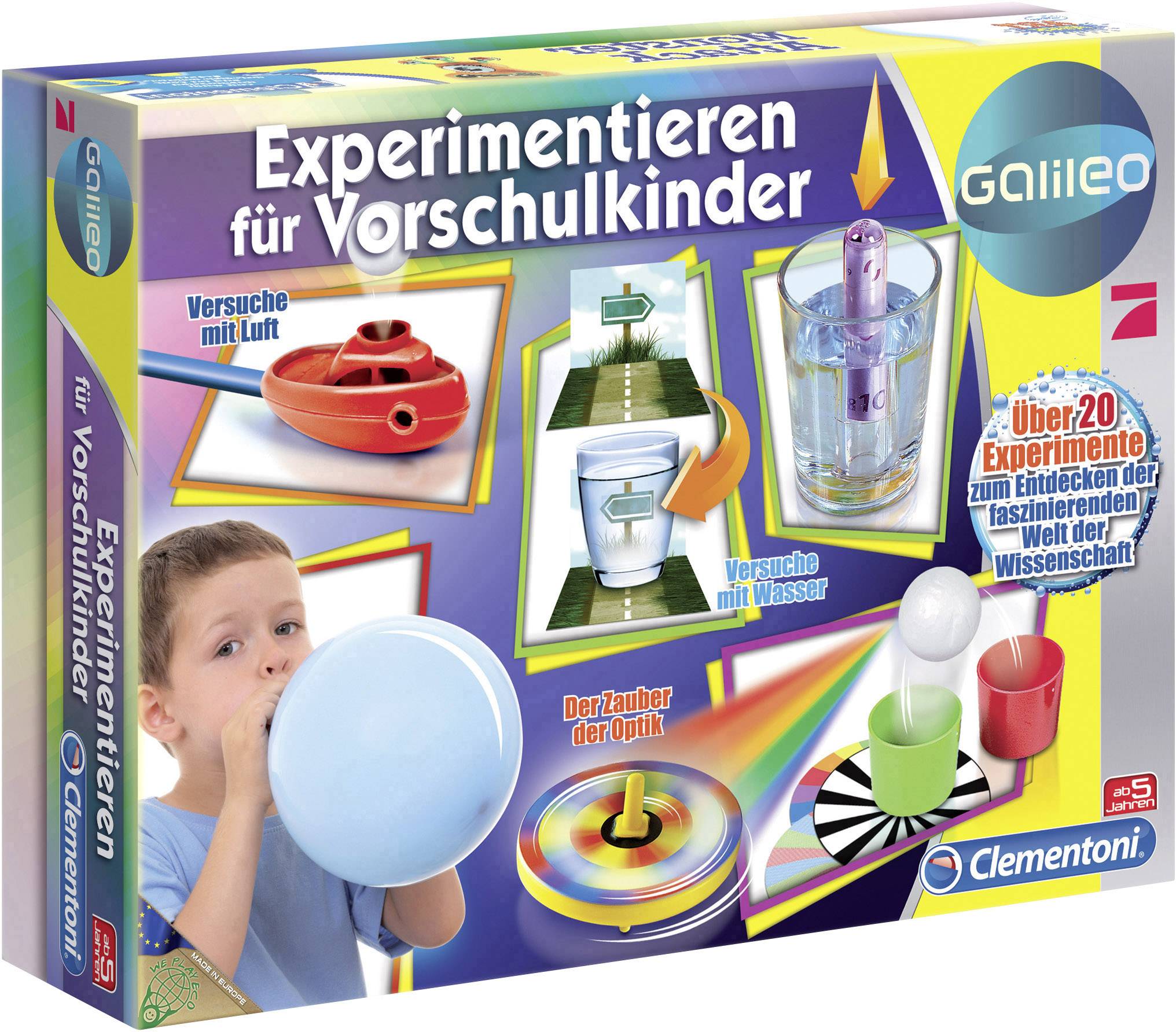 Clementoni 69252.1 Galileo-Experimentieren f. Vorschulk. Experimentier-Set