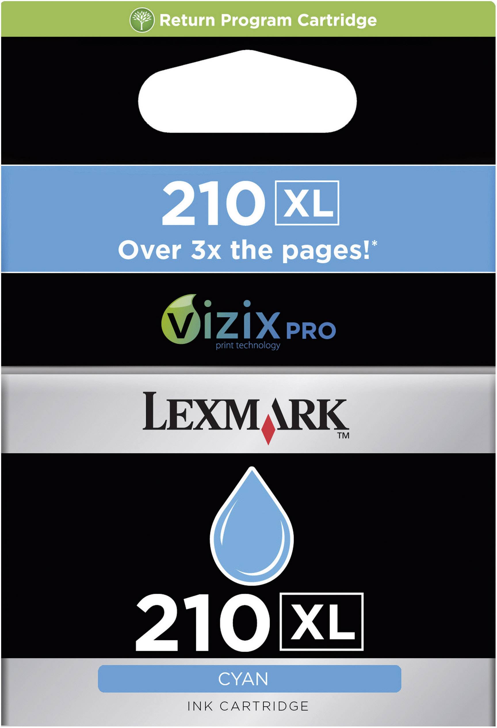 Lexmark Druckerpatrone 210XL Original Cyan 14L0175E