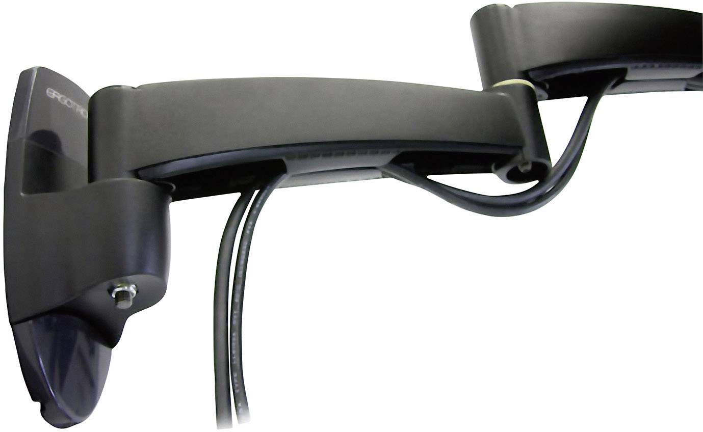 Ergotron Combo Arm Serie 200 1fach Monitor-Wandhalterung 25,4 cm (10") - 61 cm (24") Schwarz Tastaturablage, Neigbar, Schwenkbar, Rotierbar