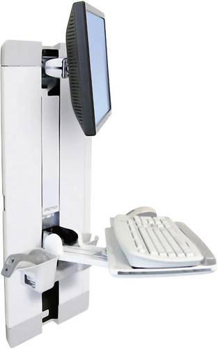Ergotron StyleView Vertical Lift 1fach Monitor-Wandhalterung 25,4cm (10 ) - 61cm (24 ) Weiß Höh