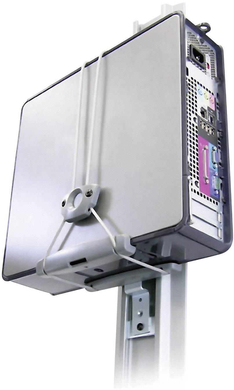 Ergotron PC Halterung Wand, Unterbau Universal CPU Holder 80-105-064 Grau Belastbar bis=22.7 kg