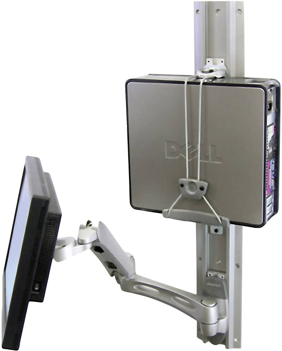 Ergotron PC Halterung Wand, Unterbau Universal CPU Holder 80-105-064 Grau Belastbar bis=22.7 kg