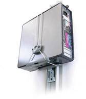 Ergotron PC Halterung Wand, Unterbau Universal CPU Holder 80-105-064 Grau Belastbar bis=22.7 kg