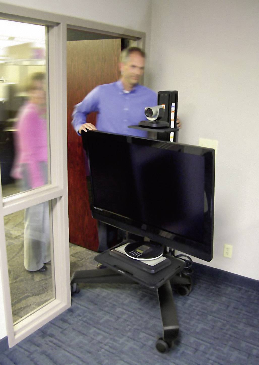 Ergotron 24-192-085 Neo-Flex Mobile MediaCenter UHD TV-Rollwagen Constant Force-Technologie, Höhenverstellbar 127,0 cm (50") - 165,1 cm (65")