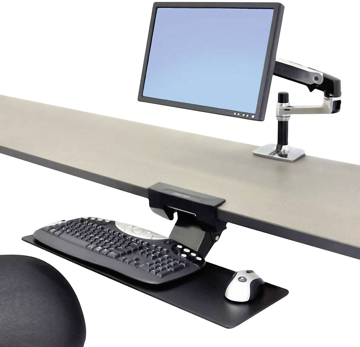 Ergotron Tastatur-Tisch-Halterung Passend für Serie (Halter): Universal Schwarz