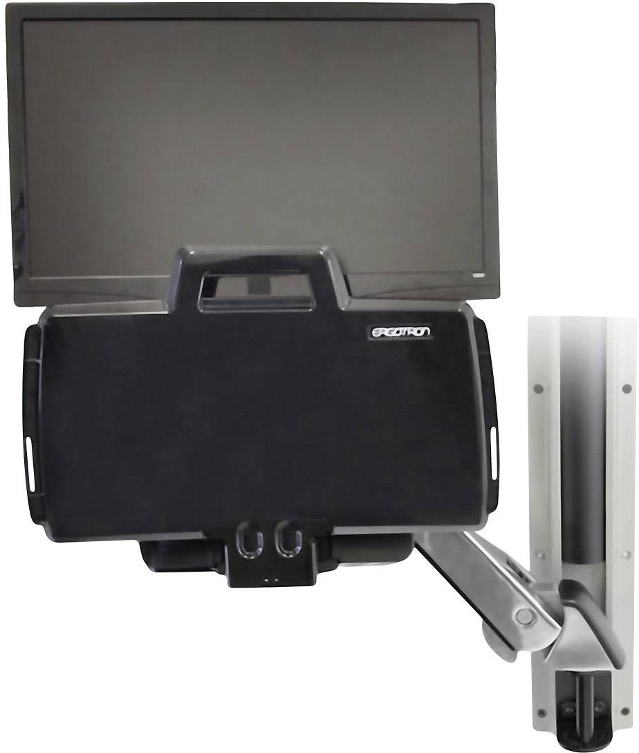 Ergotron StyleView Sit-Stand Combo Arm Monitor-Wandhalterung 1 Display(s) 25,4 cm (10") - 61 cm (24") Schwarz Tastaturablage, Neigbar, Schwenkbar