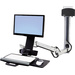 Ergotron StyleView Sit-Stand Combo System 1fach Monitor-Wandhalterung 25,4cm (10") - 61,0cm (24") Tastaturablage, Neigbar