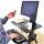 Ergotron WorkFit-S, Single HD with Worksurface+ 1fach Monitor-Tischhalterung 25,4 cm (10") - 76,2 cm (30") Schwarz Höhenverstellbar, Tastaturablage