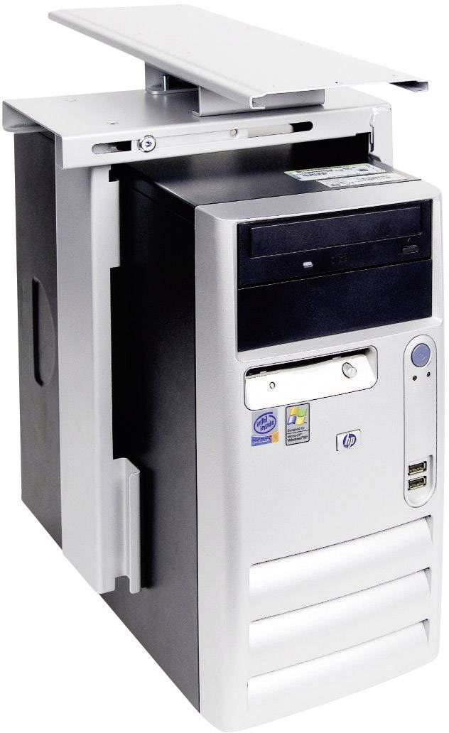 Dataflex PC Halterung Untertisch Top Grip CPU Halter 322 32.322 Silber Belastbar bis=20 kg