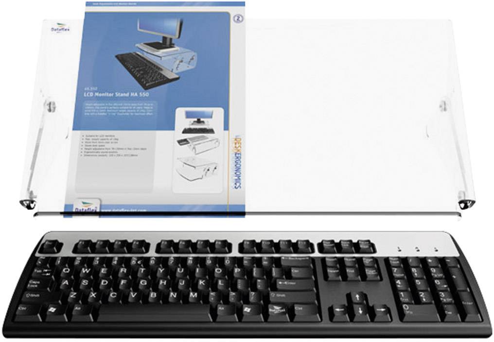 Dataflex 49.400 Dokumentenhalter Acrylglas matt (B x H x T) 536 x 206 x 270 mm DIN A3 quer