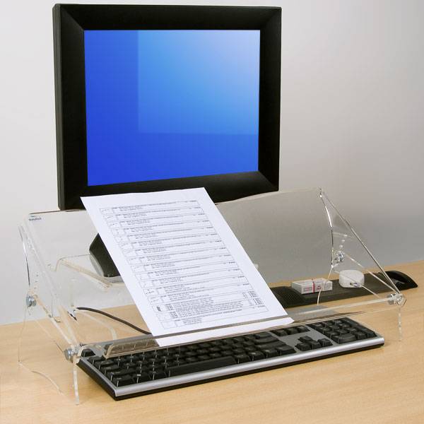 Dataflex 49.410 Dokumentenhalter Acrylglas klar (B x H x T) 536 x 235 x 278 mm DIN A3 quer