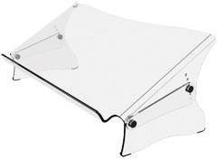 Dataflex 49.410 Dokumentenhalter Acrylglas klar (B x H x T) 536 x 235 x 278 mm DIN A3 quer