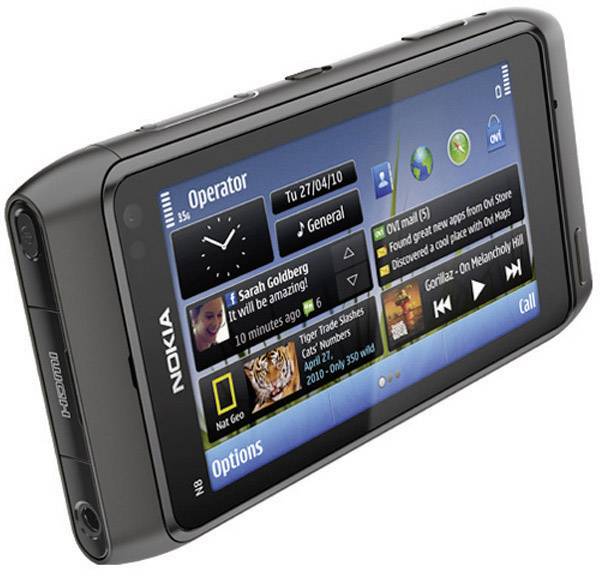 Nokia N8 Smartphone mit 12 Megapixel Carl-Zeiss Kamera, Blitz, HDMI-Anschluss und kostenloser Navigation