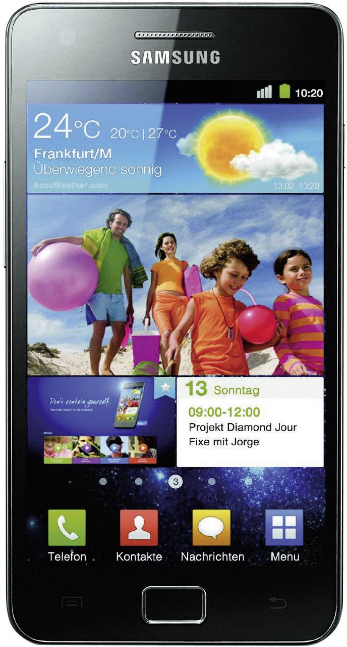 Samsung i9100   10.8 cm (4.27 Zoll) Schwarz Android™ 2.3
