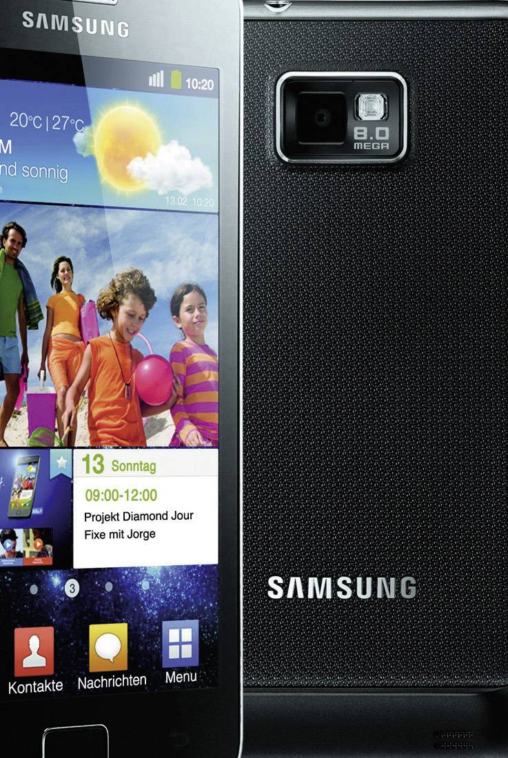 Samsung i9100   10.8 cm (4.27 Zoll) Schwarz Android™ 2.3