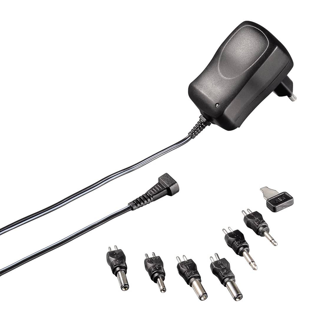 Hama 00046618 Steckernetzteil, einstellbar 3 V/DC, 4.5 V/DC, 5 V/DC, 6 V/DC, 7.5 V/DC, 9 V/DC, 12 V/DC 1000mA