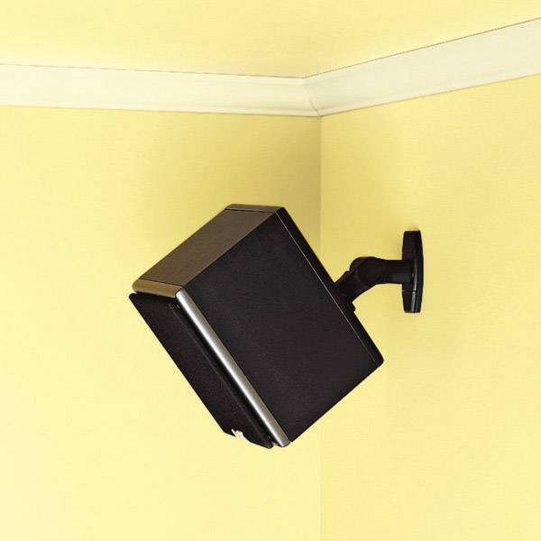 Sanus Systems WMS3b Lautsprecher-Wandhalterung Neigbar, Drehbar Wandabstand (max.): 8.3 cm Schwarz 1 Paar