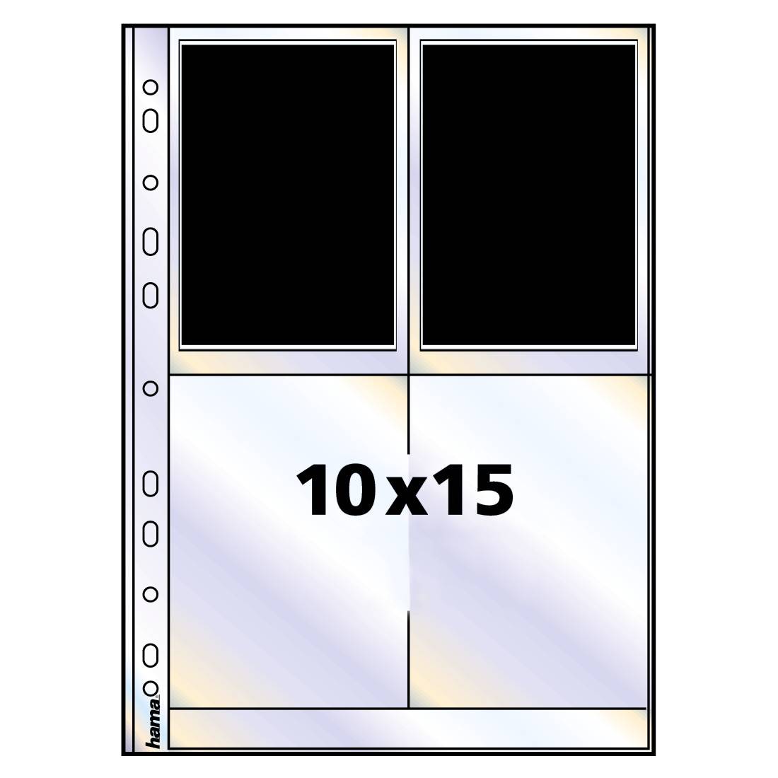 Hama 00009787 Fotohüllen Hochformat Weiß 10 x 15cm