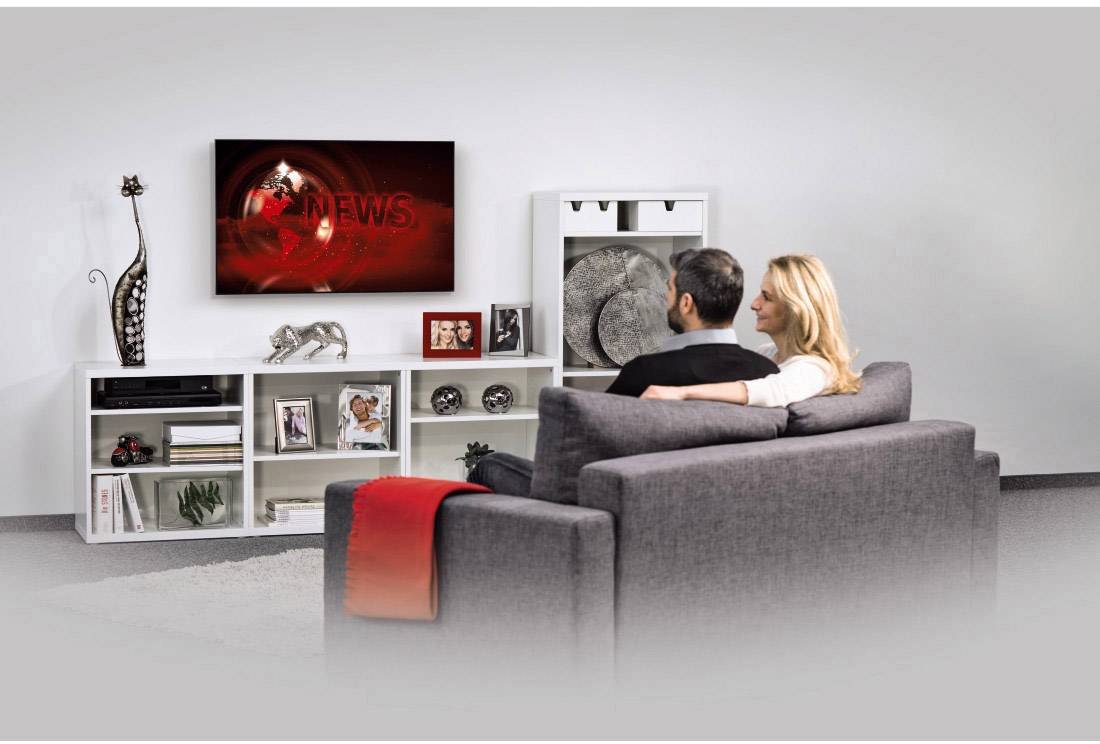 Hama FIX "Ultraslim" XL TV-Wandhalterung 94,0 cm (37") - 228,6 cm (90") Starr