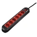 Hama 00047886 Steckdosenleiste mit Schalter 6fach Schwarz, Rot Schutzkontakt 1 St. Hama 00047886 Steckdosenleiste mit Schalter 6fach Schwarz, Rot Schutzkontakt 1 St.