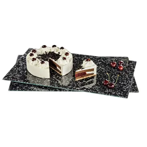 Multi-Glasschneideplatte, 2er-Pack, Design "Granit", 52cm x 30cm Multi-Glasschneideplatte, 2er-Pack, Design "Granit", 52cm x 30cm