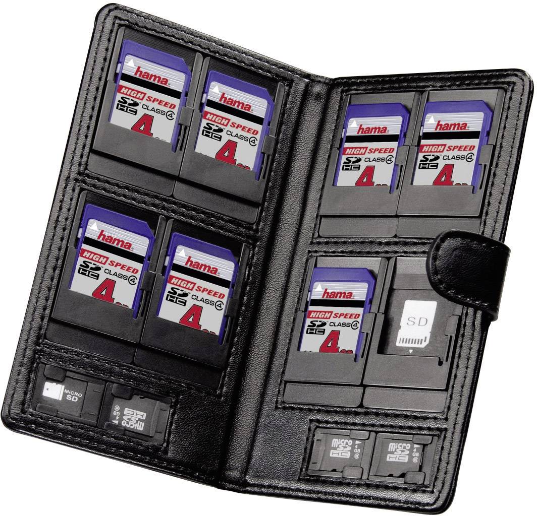 Hama 00095964 Speicherkarten-Tasche SD-Karte, microSD-Karte Schwarz