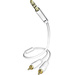 Câble audio Inakustik 003100005 [2x Cinch-RCA mâle - 1x Jack mâle 3.5 mm] 0.50 m blanc contacts dorés