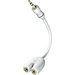 Inakustik 00310302 Klinke Audio Y-Kabel [1x Klinkenstecker 3.5mm - 2x Klinkenbuchse 3.5 mm] 10.00cm Weiß