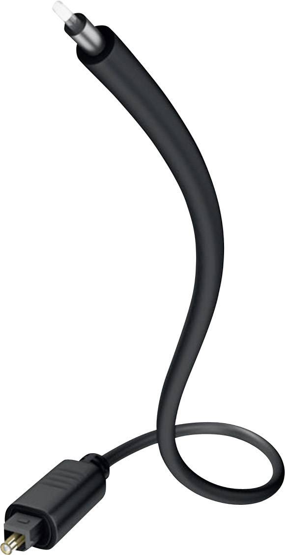 Inakustik Toslink Digital-Audio Anschlusskabel [1x Toslink-Stecker (ODT) - 1x Toslink-Stecker (ODT)] 1.50 m Schwarz
