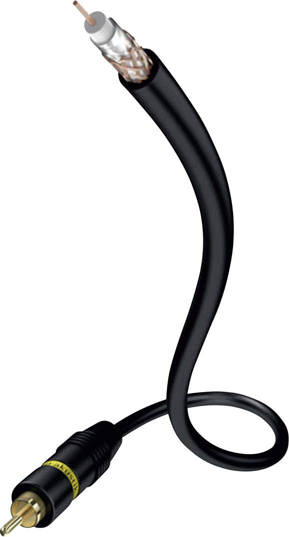 Inakustik Composite Cinch Video Anschlusskabel [1x Cinch-Stecker - 1x Cinch-Stecker] 0.75 m Schwarz