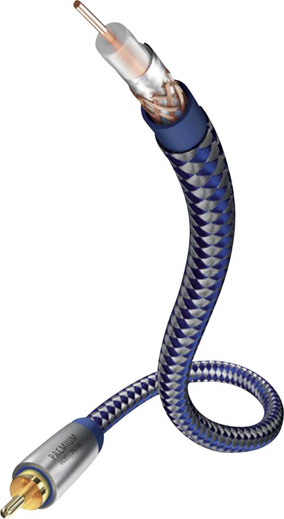 Inakustik Composite Cinch Video Anschlusskabel [1x Cinch-Stecker - 1x Cinch-Stecker] 3.00 m Blau, Silber