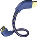 Câble de raccordement Inakustik 0042503 3.00 m argent-bleu