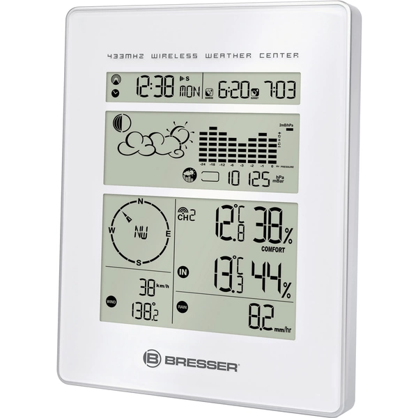 Bresser Optik Weather Center 7002500 Funk-Wetterstation Vorhersage für 12 bis 24 Stunden Bresser Optik Weather Center 7002500 Funk-Wetterstation Vorhersage für 12 bis 24 Stunden