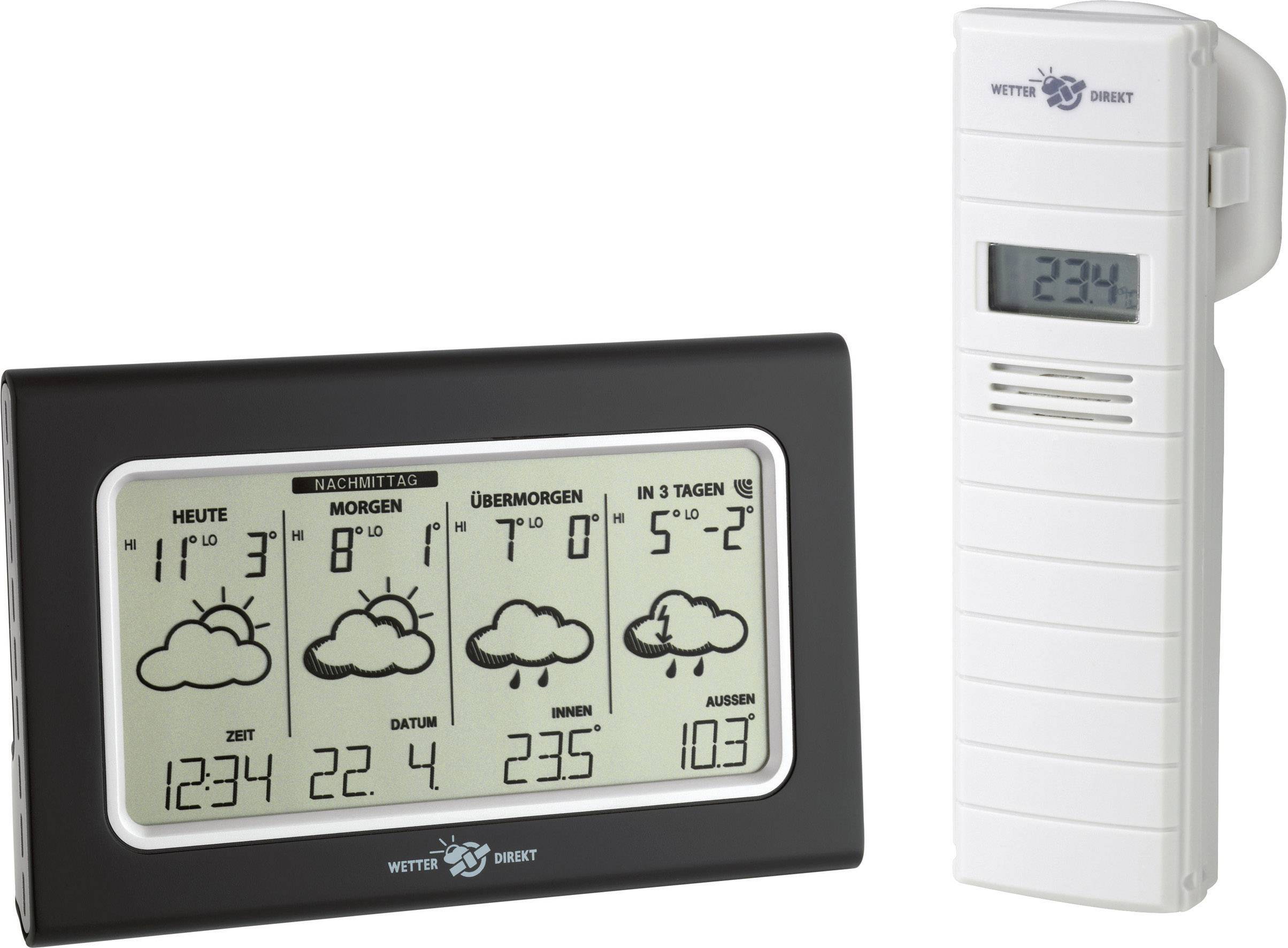 TFA Dostmann Vario 35.5032 Satelliten Wetterstation Vorhersage für 4 Tage