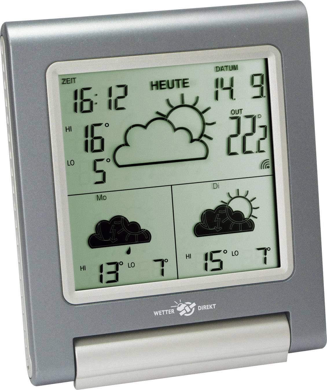 TFA ZETA 35.5028 Satelliten Wetterstation Vorhersage für 3 Tage