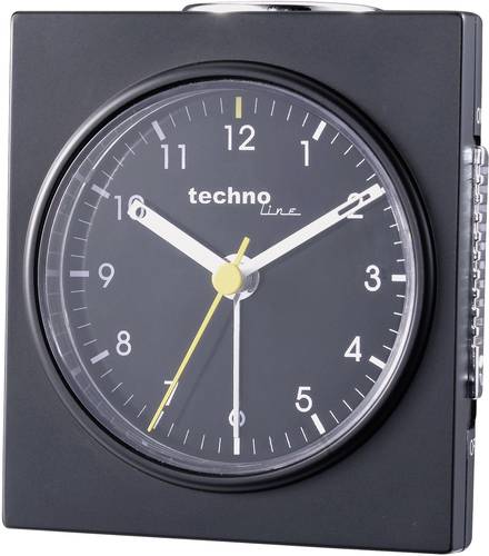 Techno Line Model Q schwarz Quarz Wecker Schwarz (matt) Alarmzeiten 1
