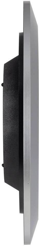 EUROTIME 56004 Funk Wanduhr 34cm x 5cm Silber